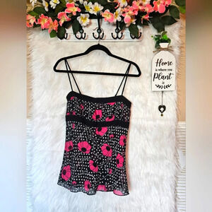 New Tower USA Floral Polka Dot Camisole